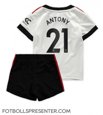 Manchester United Antony #21 Bortatröja Barn 2022-23 Kortärmad (+ korta byxor)